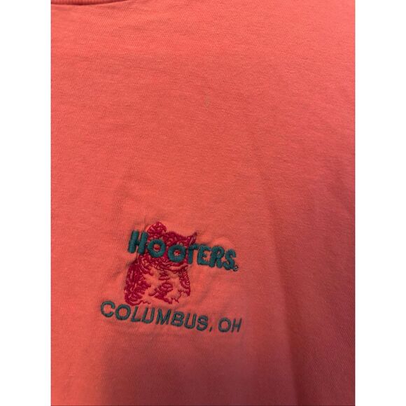 Vintage Hooters Made In The USA T-shirt Men’s Size XL Peach Single Stitch - Picture 5 of 5